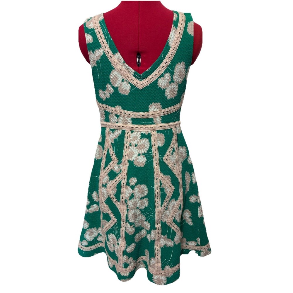 Maeve Anthropologie Green Dandelion Emma Dress Size 6 - Picture 5 of 9